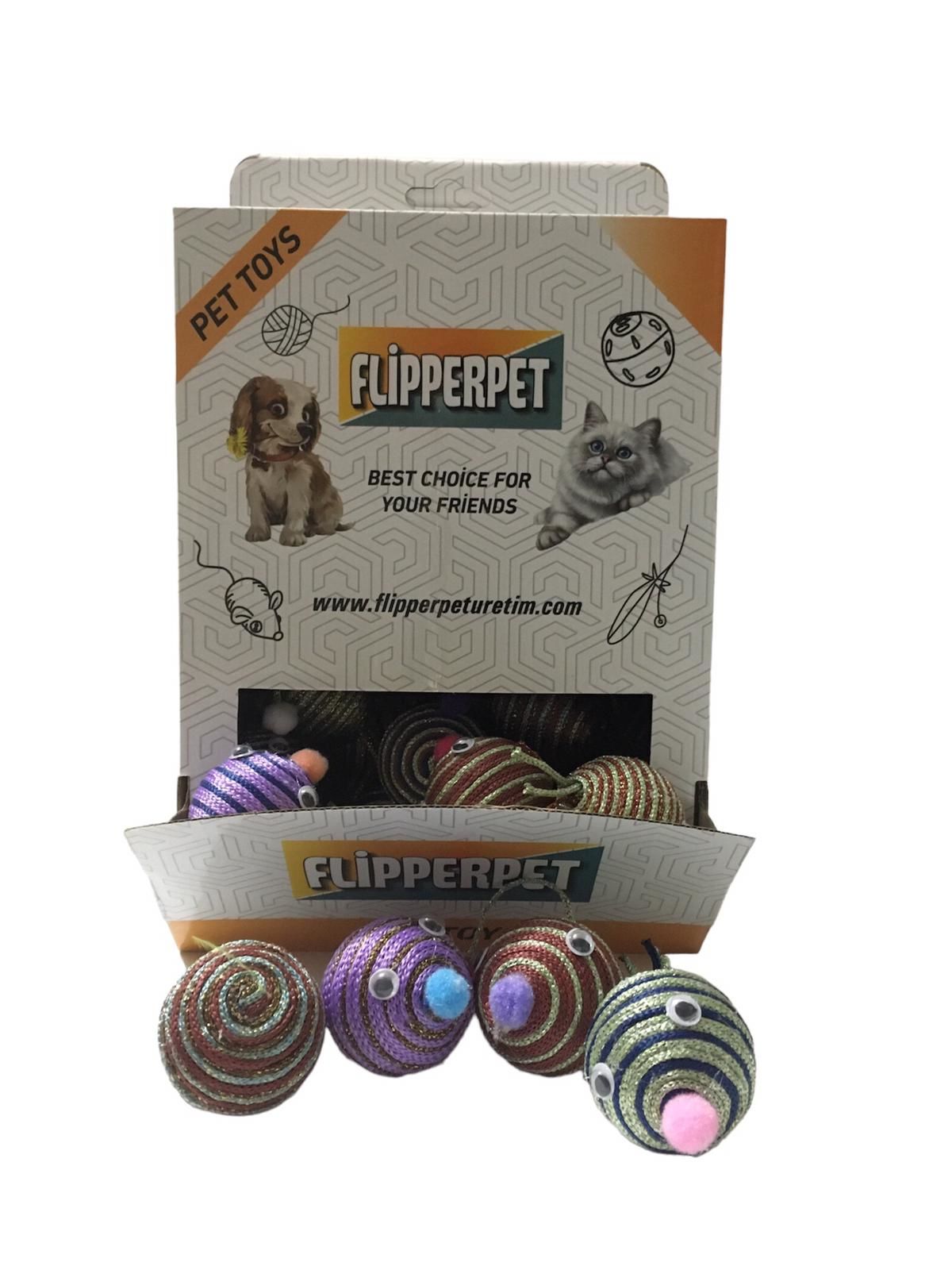 FLİPPER PET 30'LU SİMLİ TOP OYUNCAK