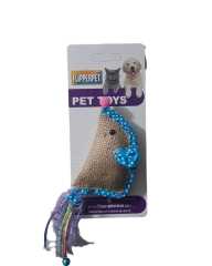 FLİPPER PET KEDİLER İÇİN CATNİPLİ HASIR KAHVERENGİ FARE OYUNCAK