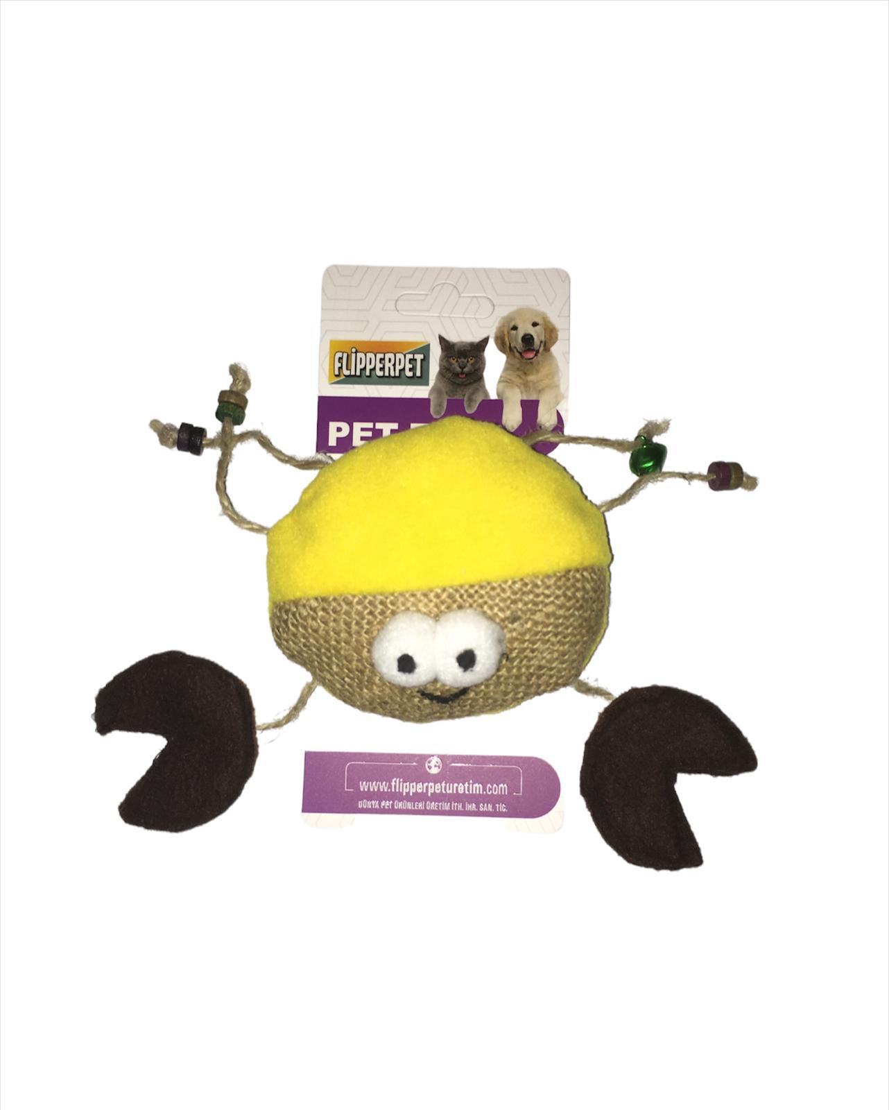 FLİPPER PET CATNİPLİ ZİLLİ YENGEÇ OYUNCAK