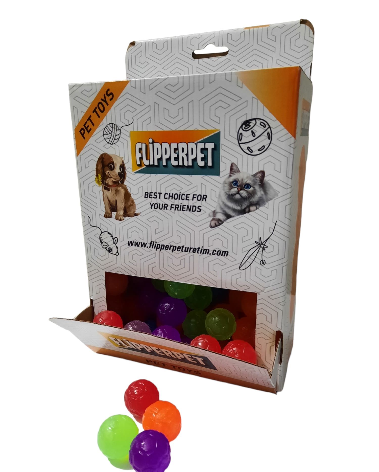 FLİPPER PET 100'LÜ SEKEN TOP FANUS OYUNCAK