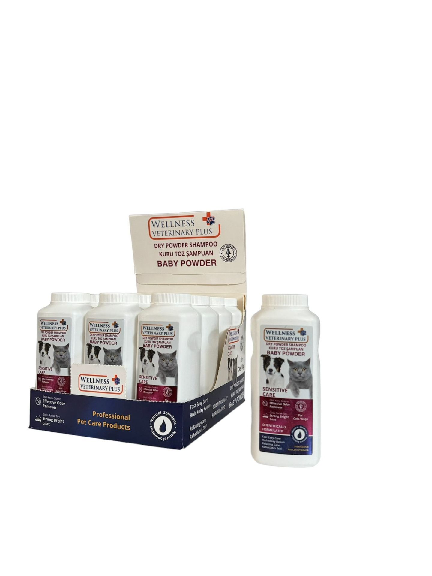 WELLNESS VETERİNARY PLUS 12'LI BABY POWDER KURU TOZ ŞAMPUAN 150Gr