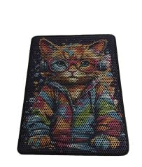 FLİPPER PET 60X80 CM BÜYÜK BOY BASKILI ELEKLİ KEDİ PASPASI