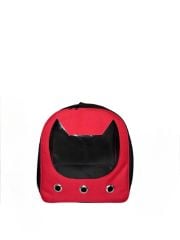 FLİPPER PET KEDİ KAFASI DESENLİ SIRT TAŞIMA ÇANTASI (KIRMIZI)