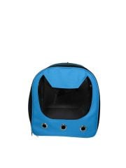 FLİPPER PET KEDİ KAFASI DESENLİ SIRT TAŞIMA ÇANTASI (MAVİ)