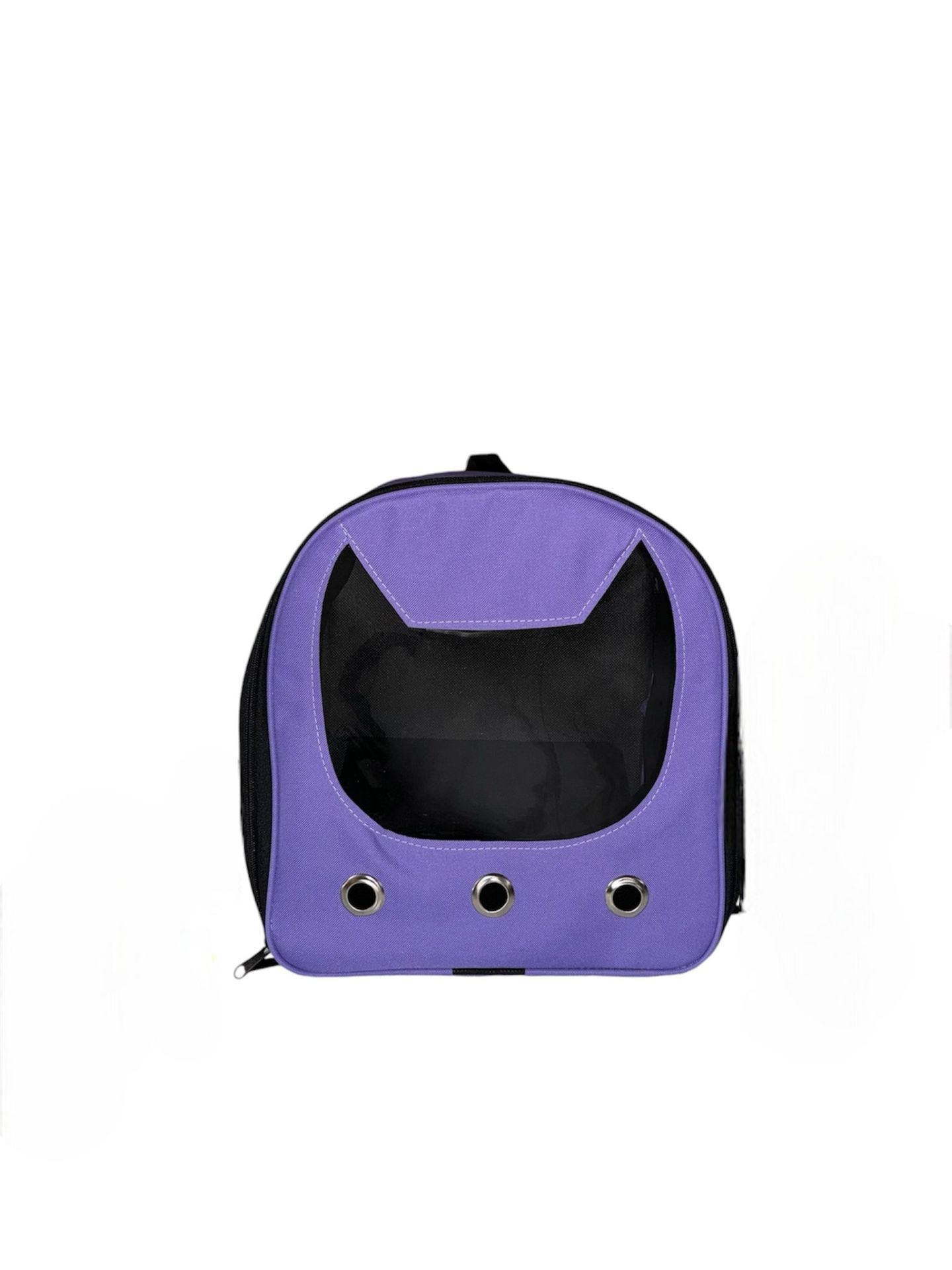 FLİPPER PET KEDİ KAFASI DESENLİ SIRT TAŞIMA ÇANTASI (MOR)