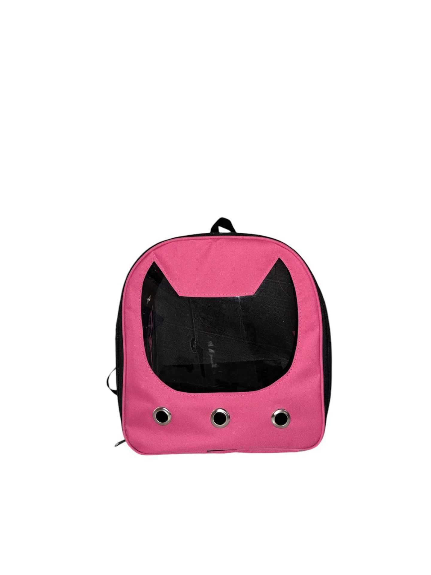 FLİPPER PET KEDİ KAFASI DESENLİ SIRT TAŞIMA ÇANTASI (PEMBE)